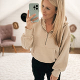 Tan The Best Quilted Hoodie