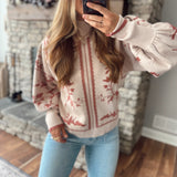 Rosewood Blossom Sweater