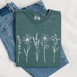 Minimalist Wildflower Tee In Stock