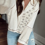 Vintage Moment Cream Semi Cropped Hooded Thermal
