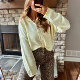 Butter Mini Stripe Piper Knit Cardigan