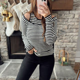 Chanel Black Double Layered Knit Top