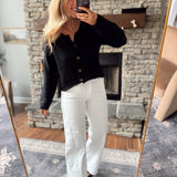 Black Collins Cardigan