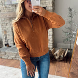Camel Anni Quarter Zip