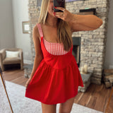 Red Twice As Nice Mini Dress