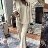 Beige Comfy Cloudfleece Lounge Pants