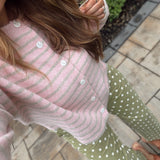 Pink Hanging Solo Cardigan