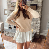Ivory Kiss & Tell Mini Skort