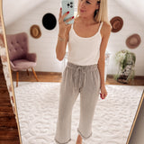 Chocolate Velora Ribbed Pants