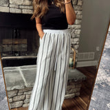 Black Ribbed Seam Detailed Tee