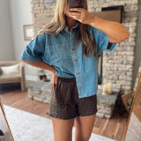 Black & Rust Prairie Nights Shorts