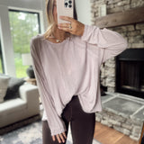 Maisy Dusty Lilac Reverse Seam Longsleeve