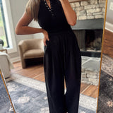Black Dune Drift Wide Leg Pants