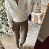 Brave Behavior Ivory Brushed Crop Jacket