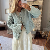 Denim Quilt Trip Jacket