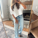 Risen Medium Low Rise Wide Leg Jeans