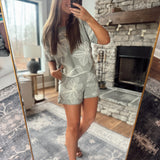 Sage Wildflower Weave Shorts