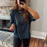 Midnight Navy Pima SunFade Raglan Hoodie