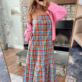 Mix It Up Plaid Maxi Dress