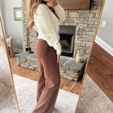 Mica Brown Tumbleweed Seamed Denim