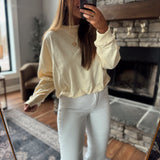 Butter Bubble Hem Pullover