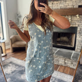 Daisy Days Denim Mini Dress