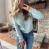 Sky Two Tone Cardigan