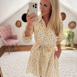 Limoncello Elegance Mini Dress