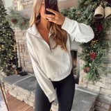 Heather Gray Scuba Half Zip Pullover