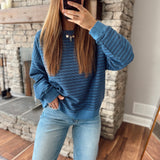 Blue Stripes Essence Pullover