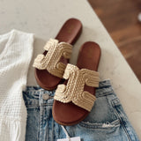 Natural Poet Slip On Sandal