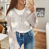 So Smitten Lavender Open-Knit Cardi