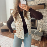 Ivory Cilla Floral Vest