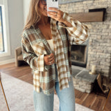 Brown Cece Flannel Top