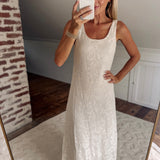 Ivory Lace Me Lovely Midi Dress