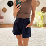 Carefree Days Navy Shorts