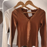 Sunburn Split Hem Knit Top