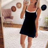 Black Sweet Layers Mini Dress