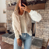 Taupe Blossom Knit Vest