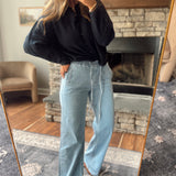 Mica Med HR Elastic Waist Wide Leg Pants