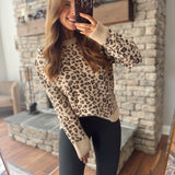 Brown Spot On Style Sweater