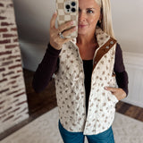 Cream Floral Braelyn Vest