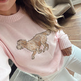 Light Pink Tail Waggin' Sweater
