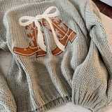 Olive Boot Scootin' Bow Sweater