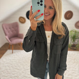 Black Lumi Shacket IN STORE