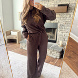 Dark Brown & Blue Roxcee Pants
