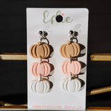 Dangling Pumpkin Trio Neutral Earring IN STORE