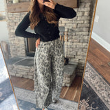 Taupe Roarcore Wide Leg Pants