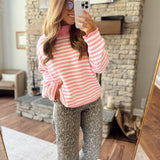 Pink & White Jonita Sweater