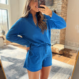 Deep Indigo Offset Raw Edge Set